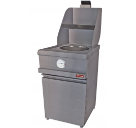 1x13 literes Diamond álló, gázüzemű olajsütő kerek medencével, leeresztőcsappal